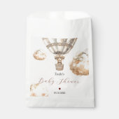 Boho Chic Bear Air Ballon Wolken Baby Dusche Geschenktütchen (Vorderseite)