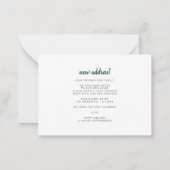 Boho Chic Bedroom Guest Room hat sich bewegend Mitteilungskarte (Rückseite)