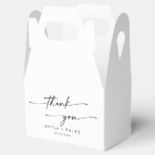 Boho Chic Black and White Vielen Dank für Ihre Hoc Geschenkschachtel (Geöffnet)