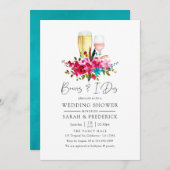 Boho Chic-Bläserbrauen vor dem I Dos Einladung (Vorne/Hinten)