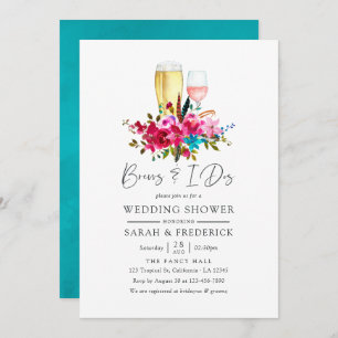 Boho Chic-Bläserbrauen vor dem I Dos Einladung