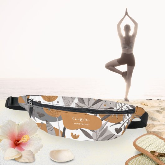 Boho Chic Bloral Ihr Name Zitat Bauchtasche