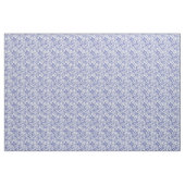 Boho chic Blue White Paisley und Blume Muster Stoff (Yard (91,4 cm))