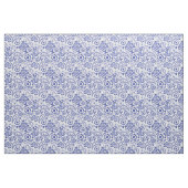 Boho chic Blue White Paisley und Blume Muster Stoff (Fat Quarter (45,7 x 55,9 cm))