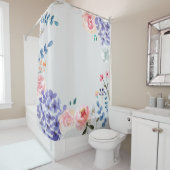 Boho Chic Blume Duschvorhang (Beispiel)