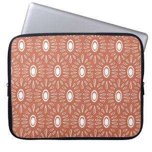 Boho Chic Blume: Modernes Nahtloses Design Laptopschutzhülle