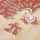 Boho Chic Blume: Modernes Nahtloses Design Puzzle (Seite)