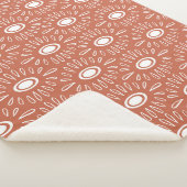 Boho Chic Blume: Modernes Nahtloses Design Sherpadecke (3/4)