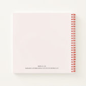 Boho Chic-Blume täglich zum Dos-Notebook Notizblock (Rückseite)