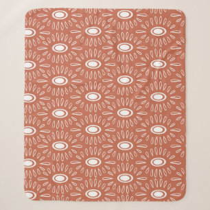 Boho Chic Blumen: modernes nahtloses Design Sherpadecke
