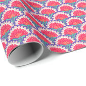 Boho Chic Blütendruck Vintag. Geschenkpapier (Rolleneckpunkt)