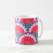 Boho Chic Blütendruck Vintag. Kaffeetasse (VorderseiteRechts)