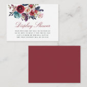 Boho Chic Blütendusche Kinderdusche Begleitkarte (Vorne/Hinten)