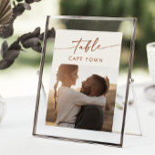 Boho Chic Bohemisch Creme Foto Tischnummern