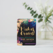 Boho Chic Bohemisch Floral Feathers Vielen Dank Visitenkarte (Stehend Vorderseite)