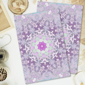 Boho chic Bohemisch lilac lila mandala Seidenpapier