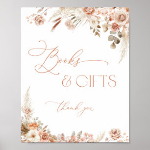 Boho Chic Books and Gifts Baby Dusche Poster