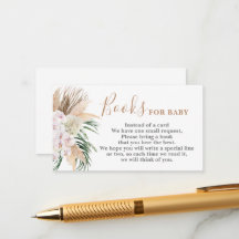 Boho chic Books for Baby Card