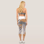 Boho Chic Botanic Monogram Capri Leggings (Rückseite)