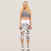 Boho Chic Botanic Monogram Capri Leggings (Vorderseite)