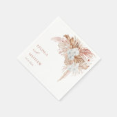 Boho Chic Botanisch | Hochzeit Serviette (Ecke)