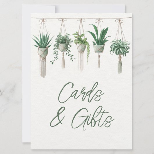 Boho Chic Botanische Grünanlagen (Vorderseite)