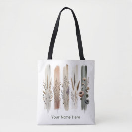 Boho Chic Botanische Wildblume Tasche