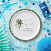 Boho Chic Botanisches Brautparty "Krawatte der Kno Pappteller (Party)