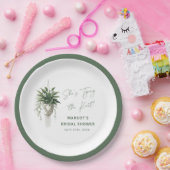 Boho Chic Botanisches Brautparty "Krawatte der Kno Pappteller (Party)