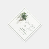 Boho Chic Botanisches Brautparty "Krawatte der Kno Serviette (Ecke)