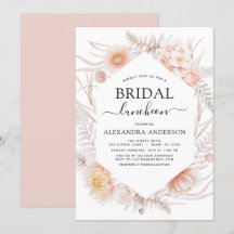 Boho Chic Brautparty Luncheon Dusty Pink Wüste