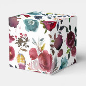 Boho Chic Burgund und Hochzeit im Herbst der Marin Geschenkschachtel (Rückseite)