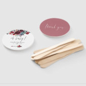 Boho Chic burgundy und Marineblütendusche Fächer (Non-assembled)