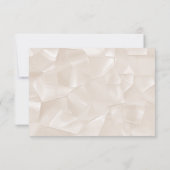 Boho Chic Calligraphy Wedding RSVP Karte (Rückseite)