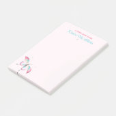 Boho Chic Chinoiserie Butterfly Post-it® Notes Post-it Klebezettel (angewinkelt)