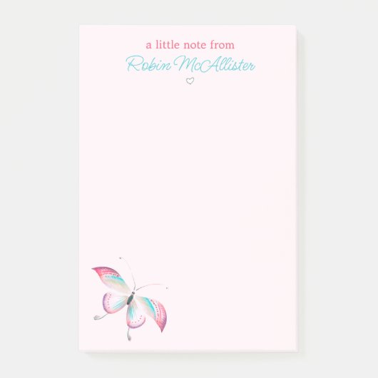 Boho Chic Chinoiserie Butterfly Post-it® Notes Post-it Klebezettel (Vorderseite)