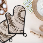 Boho Chic Circles Ofenhandschuh & Topflappen-Set