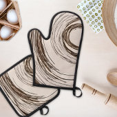 Boho Chic Circles Ofenhandschuh & Topflappen-Set