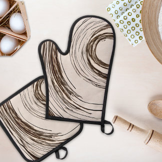 Boho Chic Circles Ofenhandschuh & Topflappen-Set