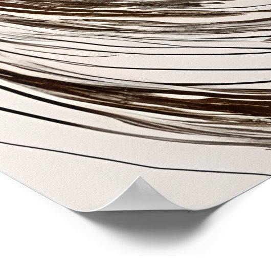 Boho Chic Circles Poster (Ecke)