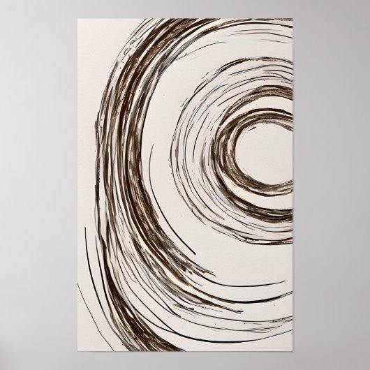 Boho Chic Circles Poster (Vorne)