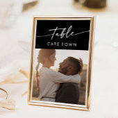 Boho Chic COLOR EDITABLE Foto Tischnummern