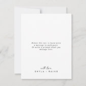 Boho Chic COLOR EDITABLE Wedding Foto Collage Dankeskarte (Rückseite)