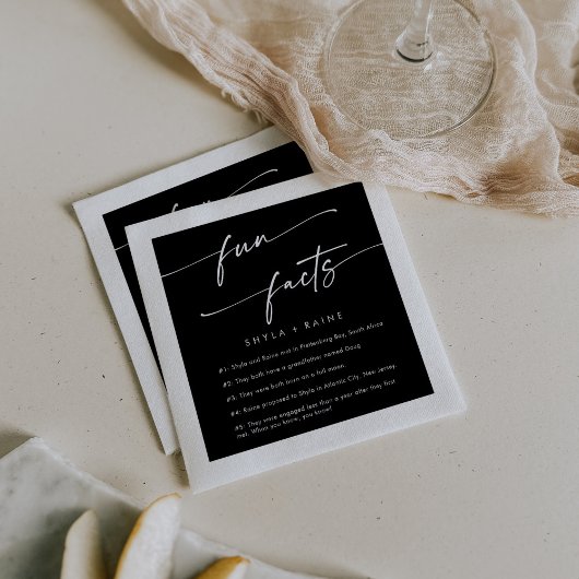 Boho Chic COLOR EDITABLE Wedding Fun Fakt Napkins Serviette