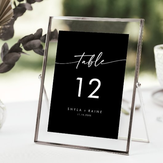 Boho Chic COLOR EDITABLE Wedding Tischnummern