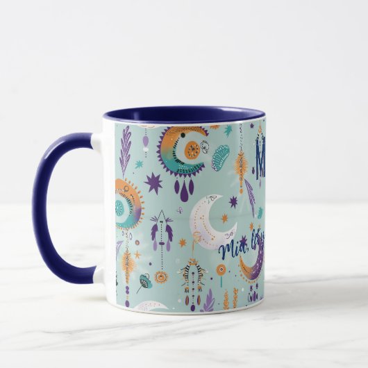 Boho Chic Custom Tasse mit Himmelsmotiven (Links)