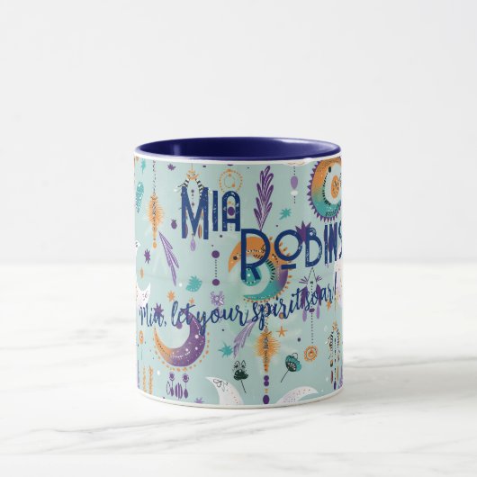 Boho Chic Custom Tasse mit Himmelsmotiven (Zentrum)