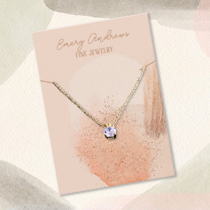 Boho Chic Designer Jewelry Necklace Holder Display Visitenkarte