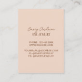 Boho Chic Designer Jewelry Necklace Holder Display Visitenkarte (Rückseite)