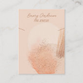 Boho Chic Designer Jewelry Necklace Holder Display Visitenkarte (Vorderseite)